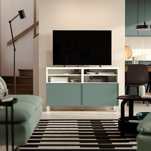 BESTÅ, TV bench with doors. 2 of 6 open dialog