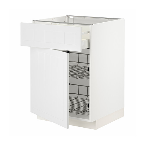 METOD / MAXIMERA, base cab w wire basket/drawer/door 1 of 4 open dialog