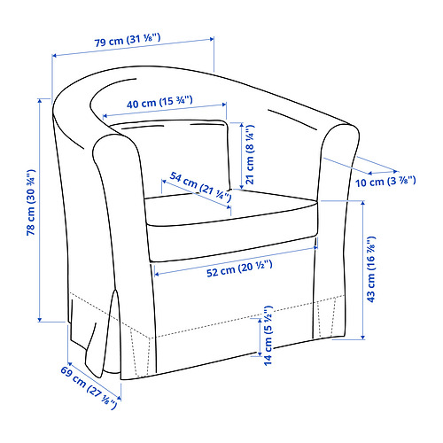 TULLSTA, sillón 6 de 6 open dialog