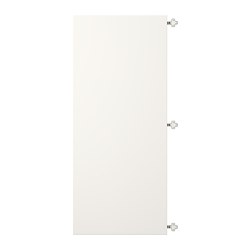 VEDDINGE, connected doors with hinges, White
