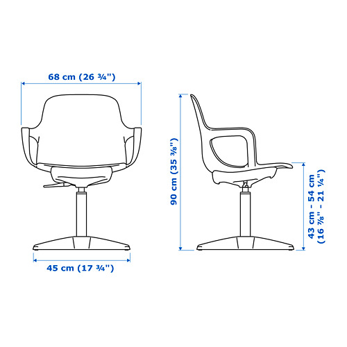 ODGER, swivel chair. 7 of 7 open dialog