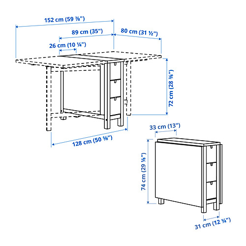 NORDEN, gateleg table 7 of 7 open dialog
