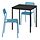 Select colour variation: black/blue, 67x67 cm