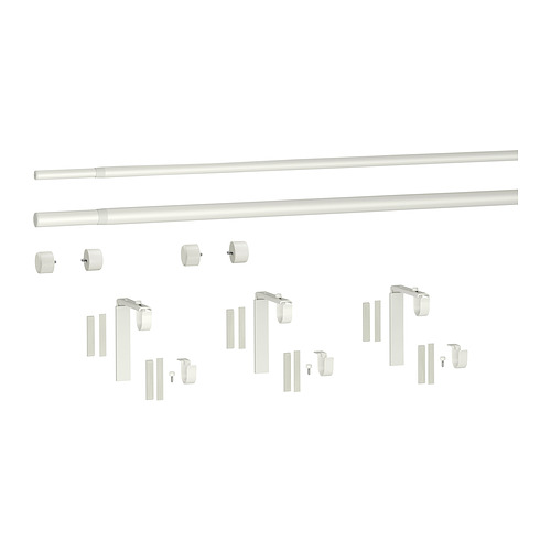 HUGAD / RÄCKA, double curtain rod combination. 2 of 2 open dialog