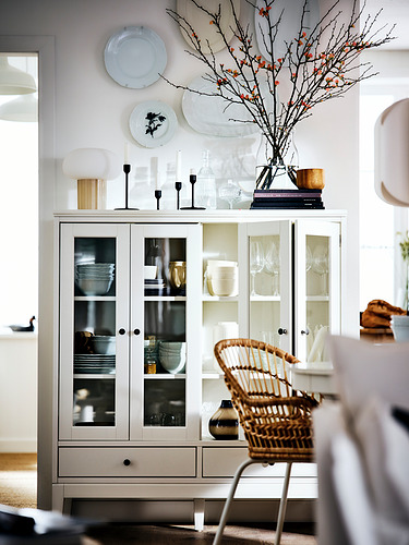 IDANÄS, cabinet with bi-fold glass doors 4 of 10 open dialog