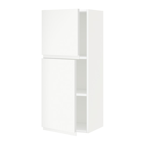 Mueble de pared de cocina METOD blanco con diseño minimalista y acabado mate.