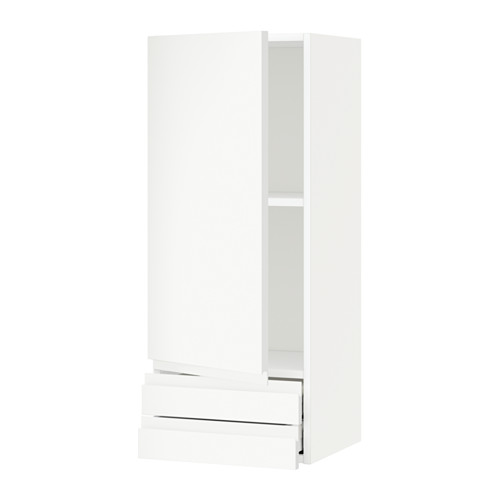 METOD/MAXIMERA wall cabinet with door/2 drawers