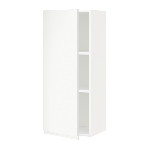 Mueble blanco METOD, moderno, cuadrado, minimalista, estante ajustable, puerta derecha/izquierda.