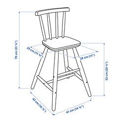 Measurement Illustration - AGAM junior chair