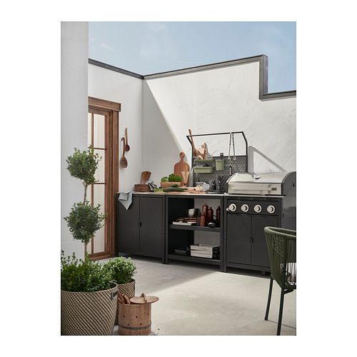 GRILLSKÄR, kitchen island w back panel 10 of 11 open dialog