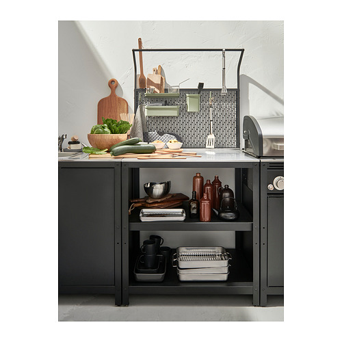 GRILLSKÄR, kitchen island w back panel 11 of 11 open dialog