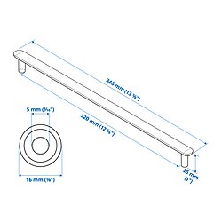 Ilustración de medidas - NYDALA tirador