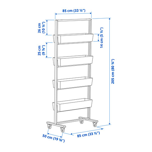 MITTZON, frame with castors/container 6 of 6 open dialog