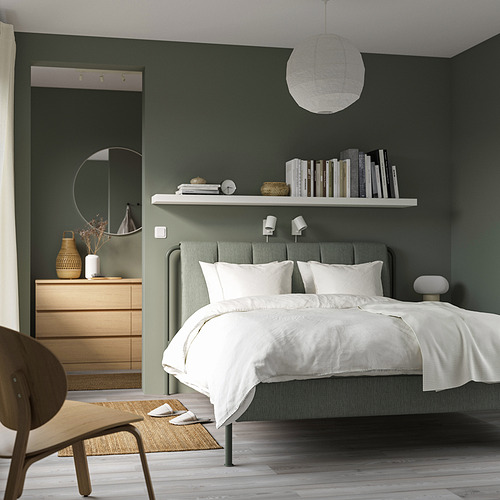 TÄLLÅSEN, upholstered bed frame 3 of 12 open dialog