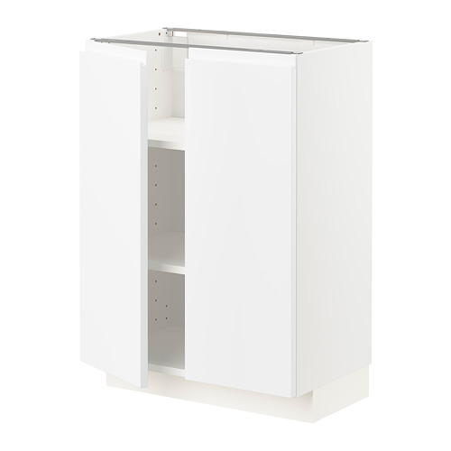 Mueble de cocina METOD blanco, diseño minimalista con estantes ajustables.