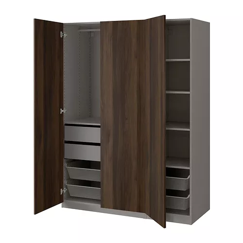 IKEA St. Maarten by IKEA Puerto Rico - PAX/STORKLINTA wardrobe , dark ...
