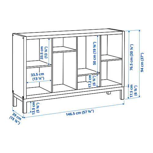 KALLAX, shelving unit with underframe 6 of 6 open dialog