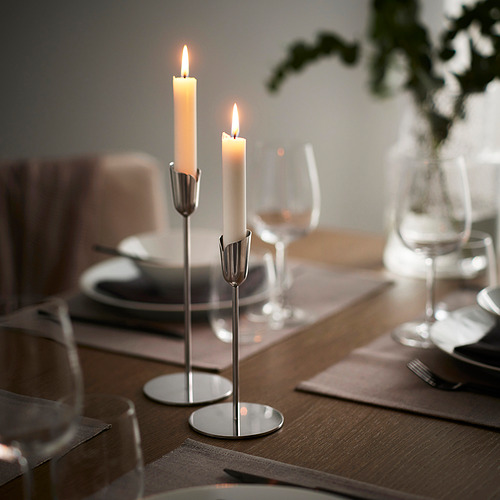 PRAKTAND, candlestick, set of 2. 2 of 4 open dialog