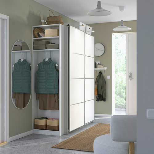 PAX / MEHAMN, wardrobe with sliding doors. 2 of 4 open dialog