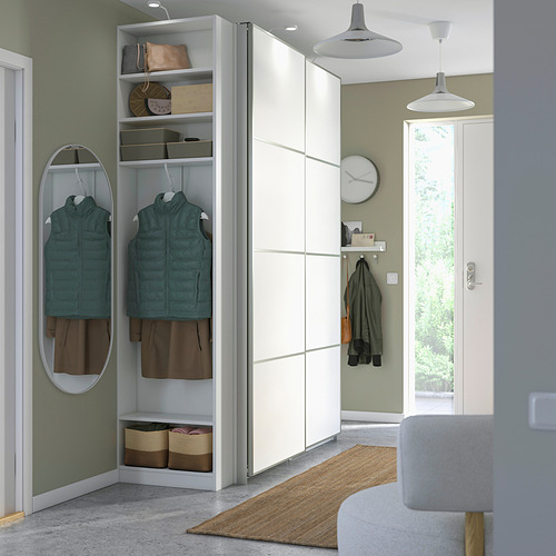 PAX / MEHAMN, wardrobe with sliding doors. 3 of 4 open dialog