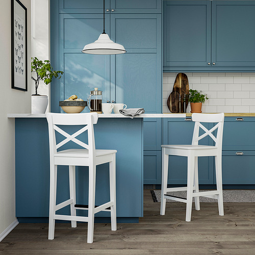 ROSENTORP, bar stool with backrest. 3 of 5 open dialog