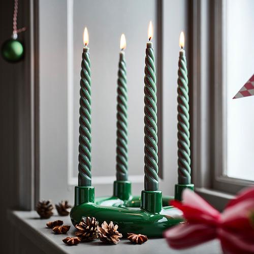 VINTERFINT, unscented taper candle. 2 of 2 open dialog