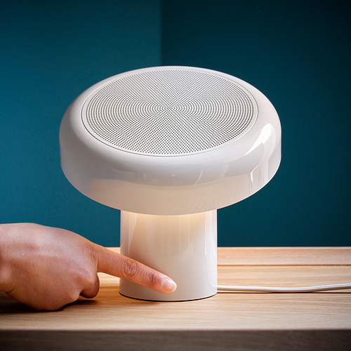 BLOMPRAKT, lámpara con altavoz Bluetooth. 8 de 9 open dialog