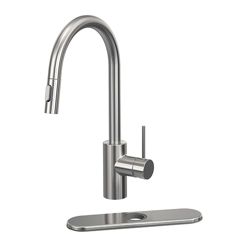 SALLSJÖN, pull out kitchen faucet with spray. 1 of 7 open dialog