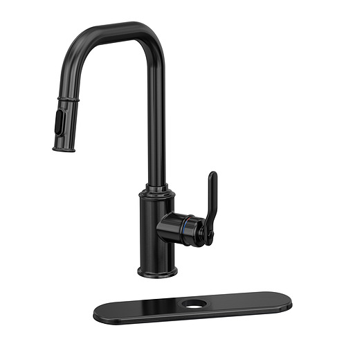 TAKSJÖN, pull out kitchen faucet with spray. 1 of 7 open dialog