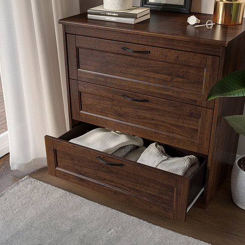SONGESAND, 3-drawer chest 3 of 6 open dialog
