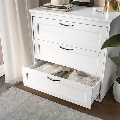SONGESAND, 3-drawer chest 3 of 6 open dialog