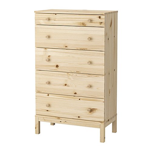 TARVA, 5-drawer chest 8 of 8 open dialog