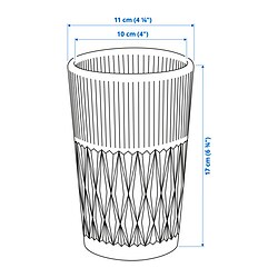 Measurement Illustration - SMÄLLSPIREA vase