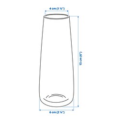 Ilustración de medidas - BERÄKNA florero / jarrón