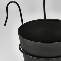 VITLÖK plant pot with holder