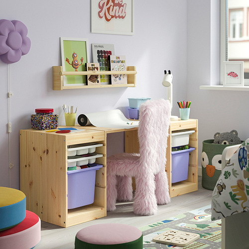 TROFAST, escritorio con cajas/bandejas. 2 de 8 open dialog