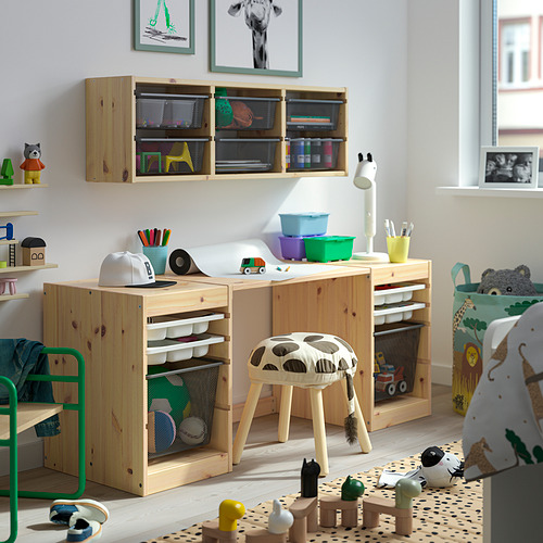 TROFAST, desk with mesh storage boxes/trays. 3 of 7 open dialog