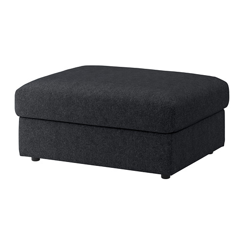 FINNALA, cover for ottoman with storage. 2 of 3 open dialog