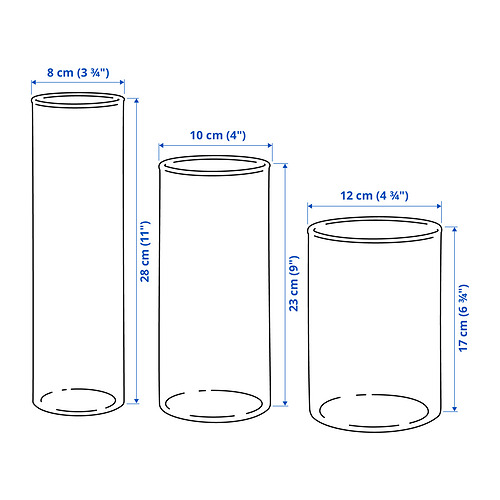 CYLINDER, vase, set of 3 5 of 5 open dialog