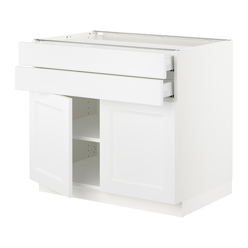 SEKTION / MAXIMERA, base cabinet w 2 doors/2 drawers. 1 of 3 open dialog