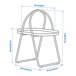 Ilustración de medidas - MÅBÄRSSKÄR mesa de centro