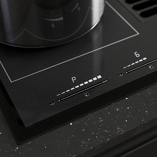 TÄCKNAN, Induction cooktop w/downdraft vent. 3 of 11 open dialog