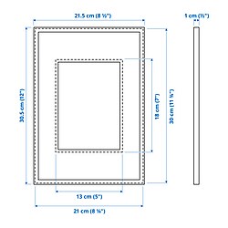 Ilustración de medidas - LOMVIKEN Marco