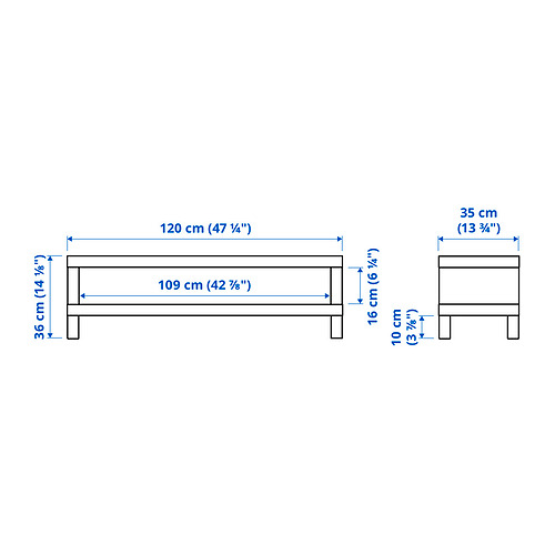 LACK, TV unit 6 of 6 open dialog