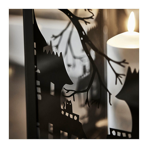 KUSTFYR, lantern for pillar candle, in/out 4 of 5 open dialog