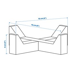 Measurement Illustration - IKEA 365+ serving stand