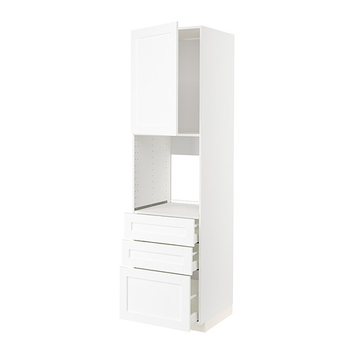 METOD / MAXIMERA, armario alto para horno con puerta/3 cajones 1 de 3 open dialog