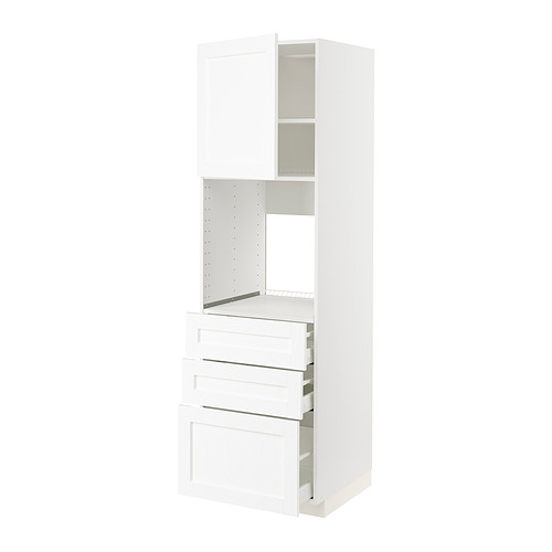 METOD / MAXIMERA, armario alto para horno con puerta/3 cajones. 1 de 3 open dialog