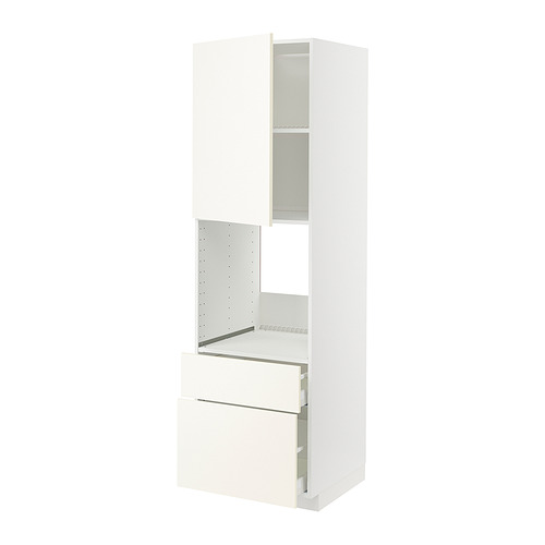 Mueble de cocina METOD blanco con armarios y cajones, diseño moderno y elegante.