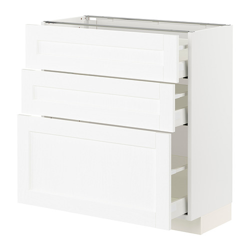 METOD / MAXIMERA, base cabinet with 3 drawers 1 of 3 open dialog